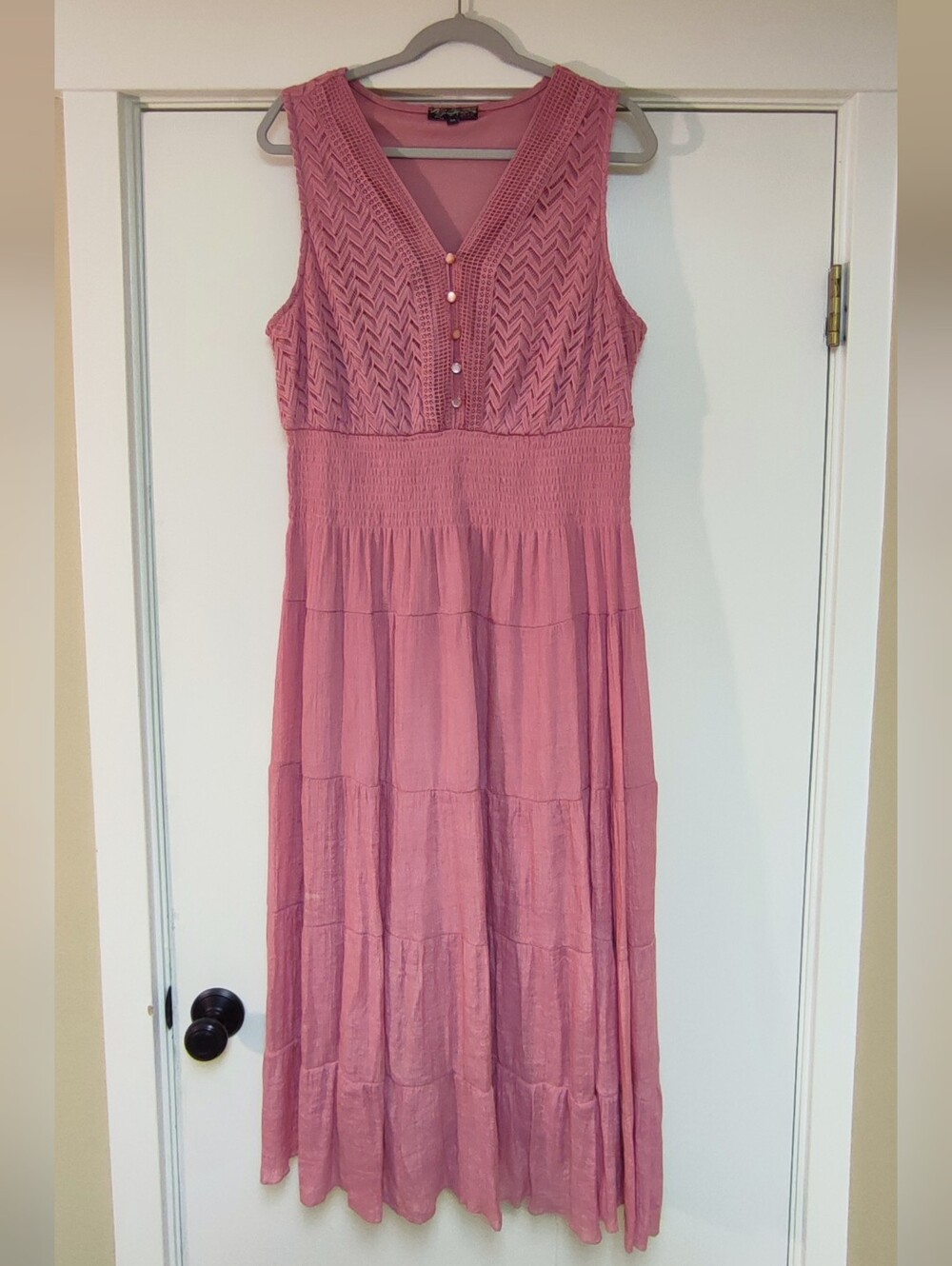 Dusty Pink Sundress 2X plus Lularoe Kimono/Caftan